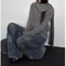 2000s Korean Fashion Slim Batwing Sweater Y2K Subculture Pure Color Pullover For Autumn Winter 5