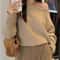 300g Thick Batwing Long Sleeve Pullover Korean Fashion OffShoulder Sweater Loose Autumn Outwear 1