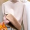 Elegant Thicken VelvetLined Turtleneck Sweater Slim Knit Pullover Warm Winter Jumper 0