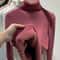 Elegant Thicken VelvetLined Turtleneck Sweater Slim Knit Pullover Warm Winter Jumper 1