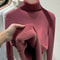 Elegant Thicken VelvetLined Turtleneck Sweater Slim Knit Pullover Warm Winter Jumper 22