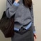 Autumn And Winter Fashion Womans Gray Soft Knitted Sweater Casual Versatile ButtonUp Cardigan Jack 0