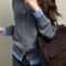 Autumn And Winter Fashion Womans Gray Soft Knitted Sweater Casual Versatile ButtonUp Cardigan Jack 4
