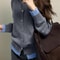 Autumn And Winter Fashion Womans Gray Soft Knitted Sweater Casual Versatile ButtonUp Cardigan Jack 4