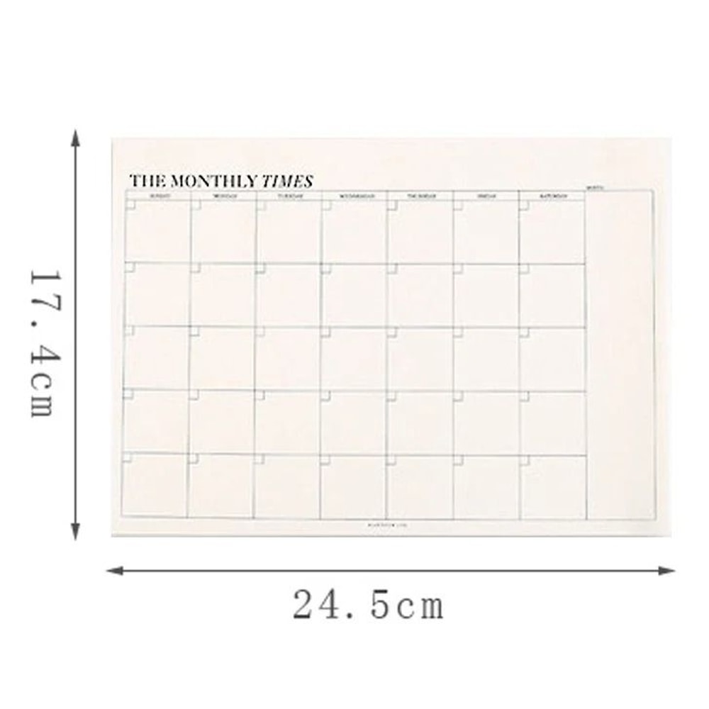 Weekly Monthly Undated Agenda Notebook Professional Study Planner Korean Stationery For Office A 5