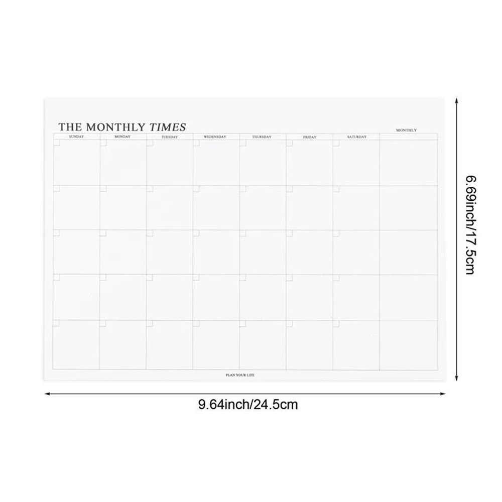 Weekly Monthly Undated Agenda Notebook Professional Study Planner Korean Stationery For Office A 7