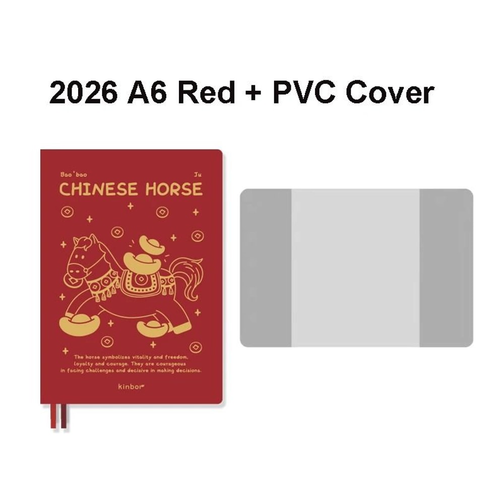 New Kinbor 2026 Annual Yearly Planner Premium 52g BaChuan Paper A5A6 Notebook For Weekly Monthly 14
