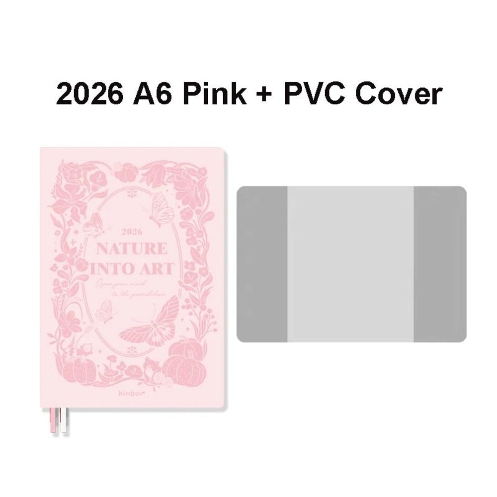 New Kinbor 2026 Annual Yearly Planner Premium 52g BaChuan Paper A5A6 Notebook For Weekly Monthly 15