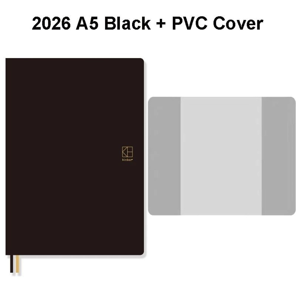 New Kinbor 2026 Annual Yearly Planner Premium 52g BaChuan Paper A5A6 Notebook For Weekly Monthly 16