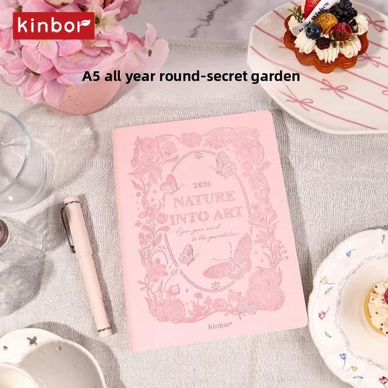 New Kinbor 2026 Annual Yearly Planner Premium 52g BaChuan Paper A5A6 Notebook For Weekly Monthly 5