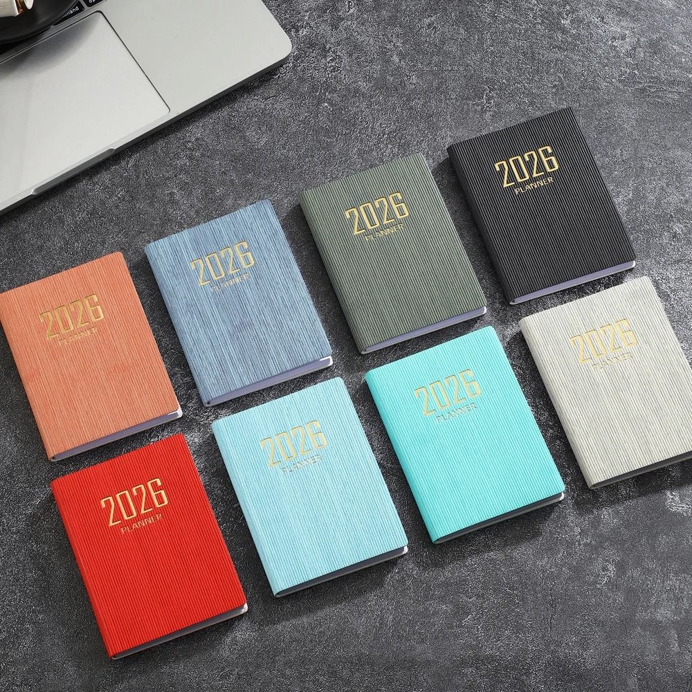 2026 A7 English Pocket Planner Mini Portable Daily Schedule Book 128Page Thin Weekly Calendar 3