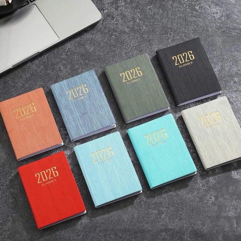 2026 A7 English Pocket Planner Mini Portable Daily Schedule Book 128Page Thin Weekly Calendar 3
