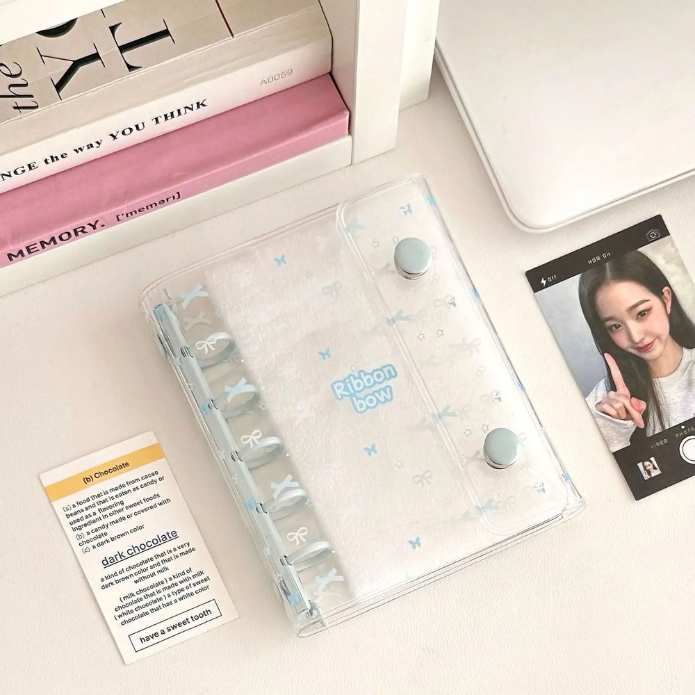 M5 Handbook 3Inch Card Booklet DIY Binder Photocard Collect Book Agenda Planner Cover 6