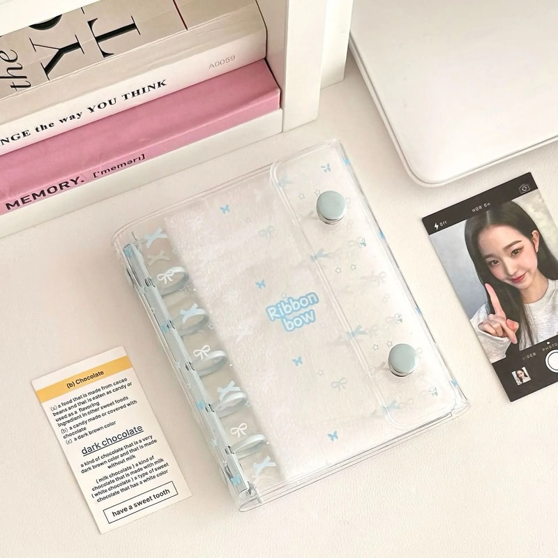 M5 Handbook 3Inch Card Booklet DIY Binder Photocard Collect Book Agenda Planner Cover 6