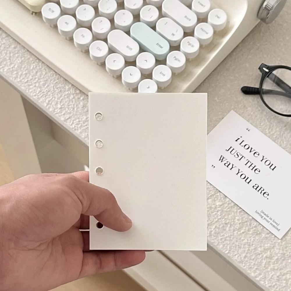 M5 Handbook 3Inch Card Booklet DIY Binder Photocard Collect Book Agenda Planner Cover 15