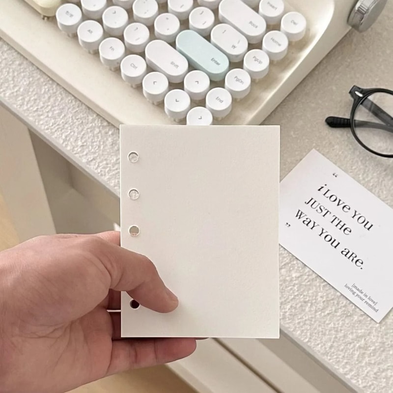 M5 Handbook 3Inch Card Booklet DIY Binder Photocard Collect Book Agenda Planner Cover 15