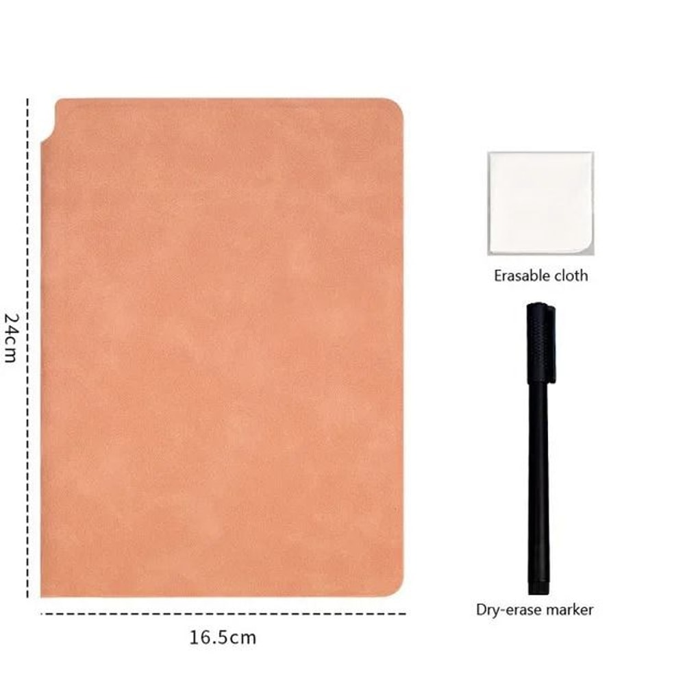 A5 Reusable Whiteboard Notebook Portable Memo Book Weekly Planner With Erasable Pen And Cloth 9