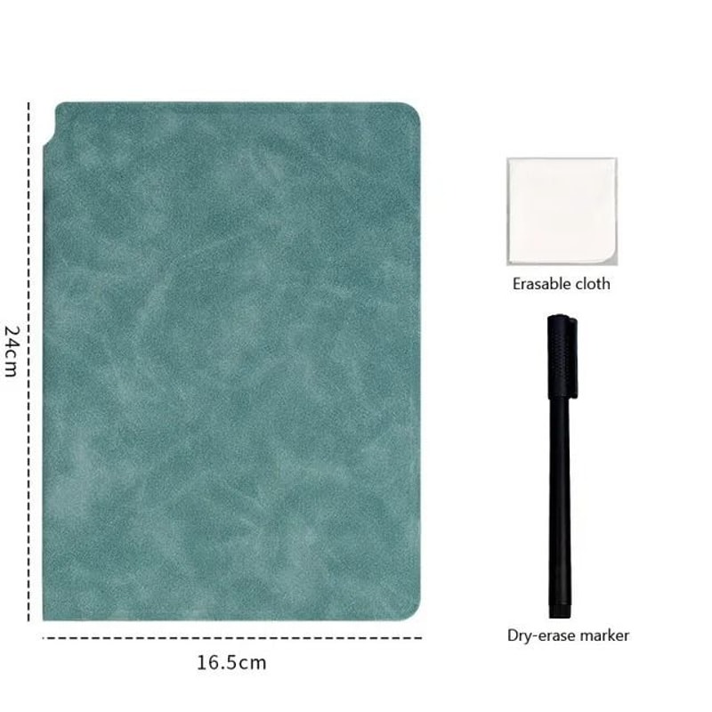 A5 Reusable Whiteboard Notebook Portable Memo Book Weekly Planner With Erasable Pen And Cloth 10