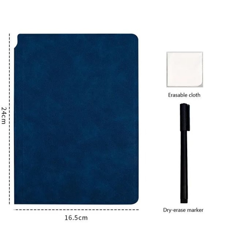 A5 Reusable Whiteboard Notebook Portable Memo Book Weekly Planner With Erasable Pen And Cloth 6