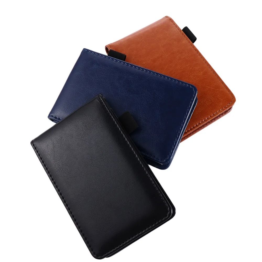 Leather Cover Pocket Planner A7 Mini Notebook Small Business Diary Notepad For Office And School 1