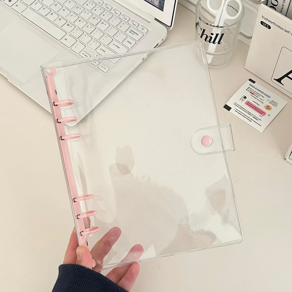 Glitter Rose Golden Binder Notebook Cover A5A6 Bling Bling Glittery Diary Agenda Planner For Schoo 22