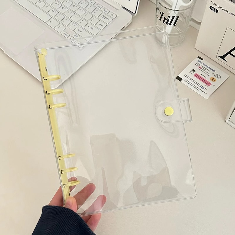 Glitter Rose Golden Binder Notebook Cover A5A6 Bling Bling Glittery Diary Agenda Planner For Schoo 23