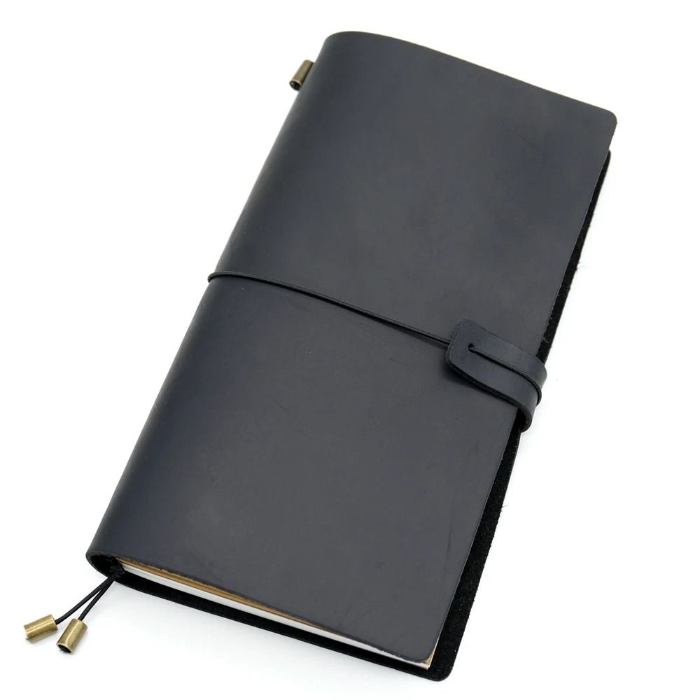 100 Handmade Genuine Leather Travelers Notebook Vintage Cowhide Diary Gift Planner With Free Lett 12