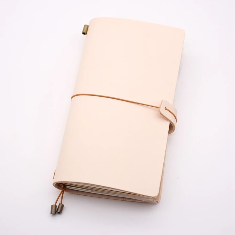 100 Handmade Genuine Leather Travelers Notebook Vintage Cowhide Diary Gift Planner With Free Lett 13