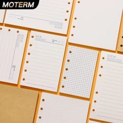 high-quality ring binder notebook refills – 100g premium paper inserts for a5, a6, a7, and a8 planner cores