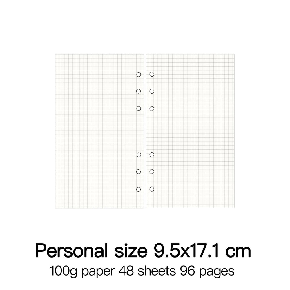 HighQuality Ring Binder Notebook Refills 100g Premium Paper Inserts For A5 A6 A7 And A8 Planner Co 9