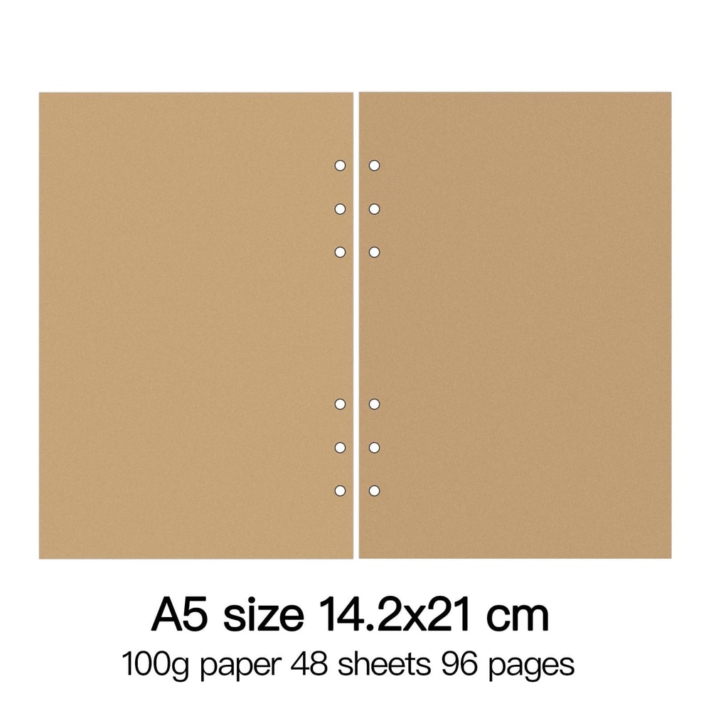 HighQuality Ring Binder Notebook Refills 100g Premium Paper Inserts For A5 A6 A7 And A8 Planner Co 6