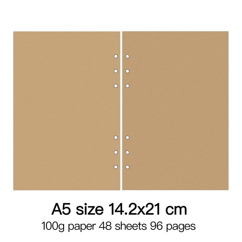 HighQuality Ring Binder Notebook Refills 100g Premium Paper Inserts For A5 A6 A7 And A8 Planner Co 6