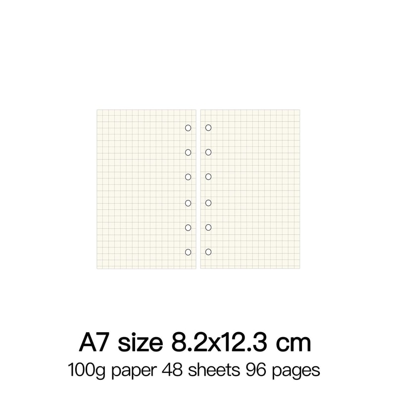 HighQuality Ring Binder Notebook Refills 100g Premium Paper Inserts For A5 A6 A7 And A8 Planner Co 18