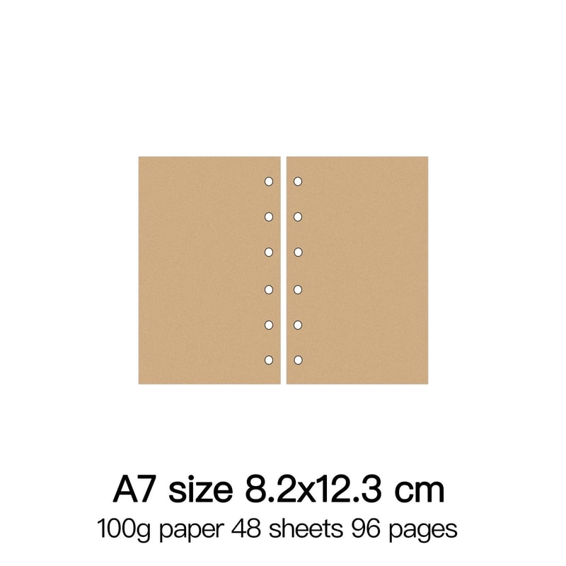 HighQuality Ring Binder Notebook Refills 100g Premium Paper Inserts For A5 A6 A7 And A8 Planner Co 20