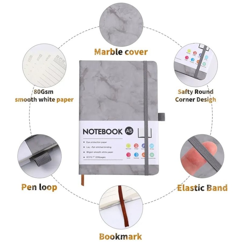 Professional A5 Paper Notebook Thickened Page Executive Planner Compact Lightweight Office Journa 4