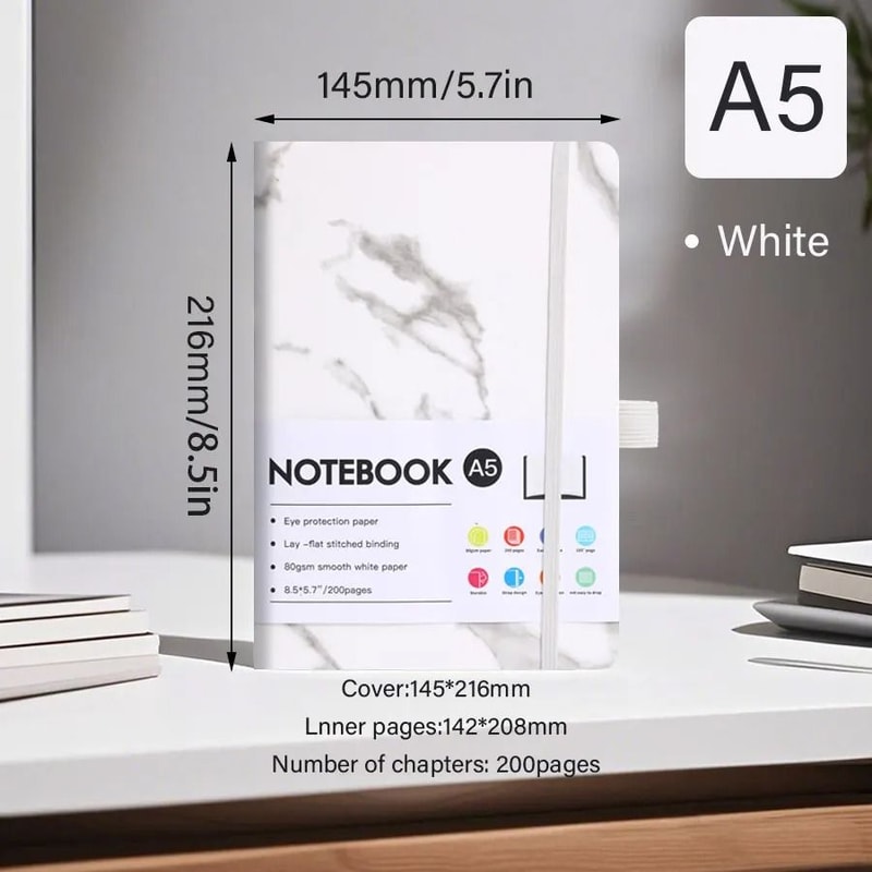 Professional A5 Paper Notebook Thickened Page Executive Planner Compact Lightweight Office Journa 7