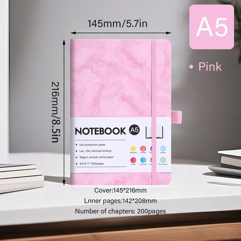 Professional A5 Paper Notebook Thickened Page Executive Planner Compact Lightweight Office Journa 8