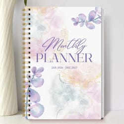 2026-2027 a5 monthly planner – jan 2026 to dec 2027 spiral organizer with calendar & notes, school & office supplies
