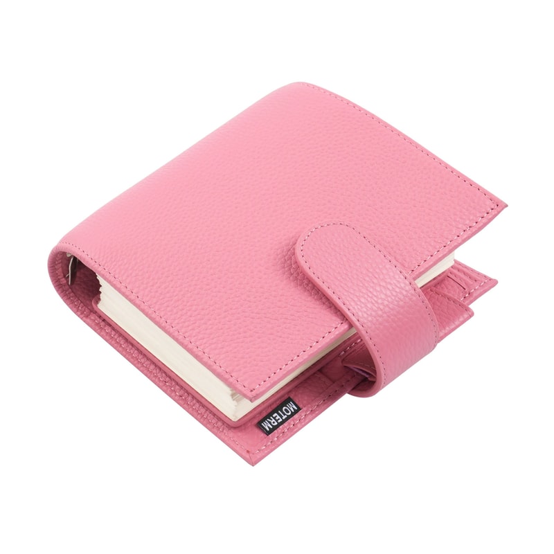 Moterm Luxe 20 Series Pocket Size Planner Pebbled Grain Leather A7 Organizer With 30mm Rings 7