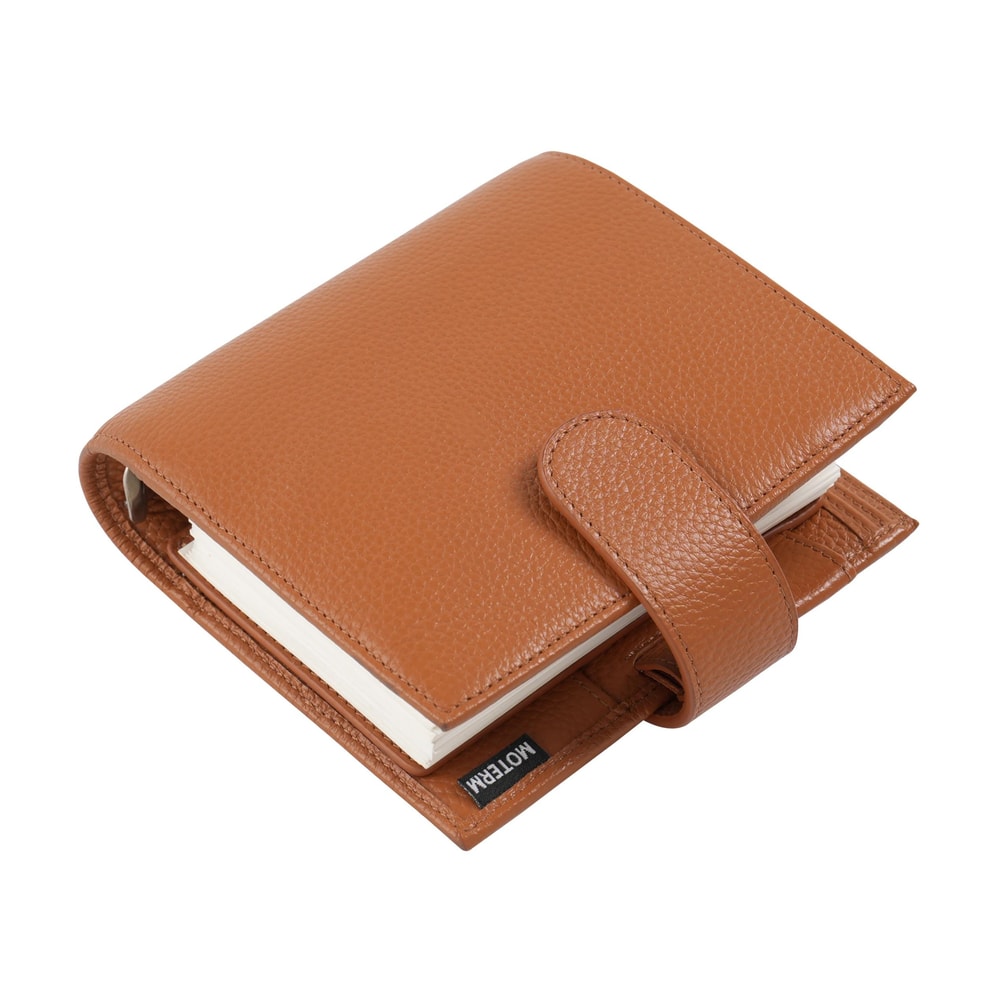 Moterm Luxe 20 Series Pocket Size Planner Pebbled Grain Leather A7 Organizer With 30mm Rings 8