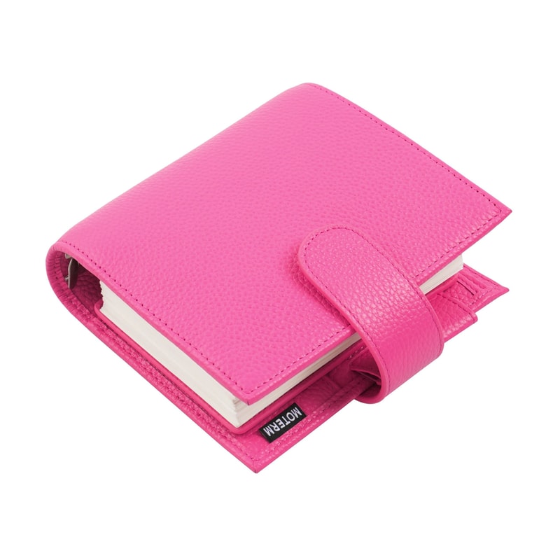 Moterm Luxe 20 Series Pocket Size Planner Pebbled Grain Leather A7 Organizer With 30mm Rings 16