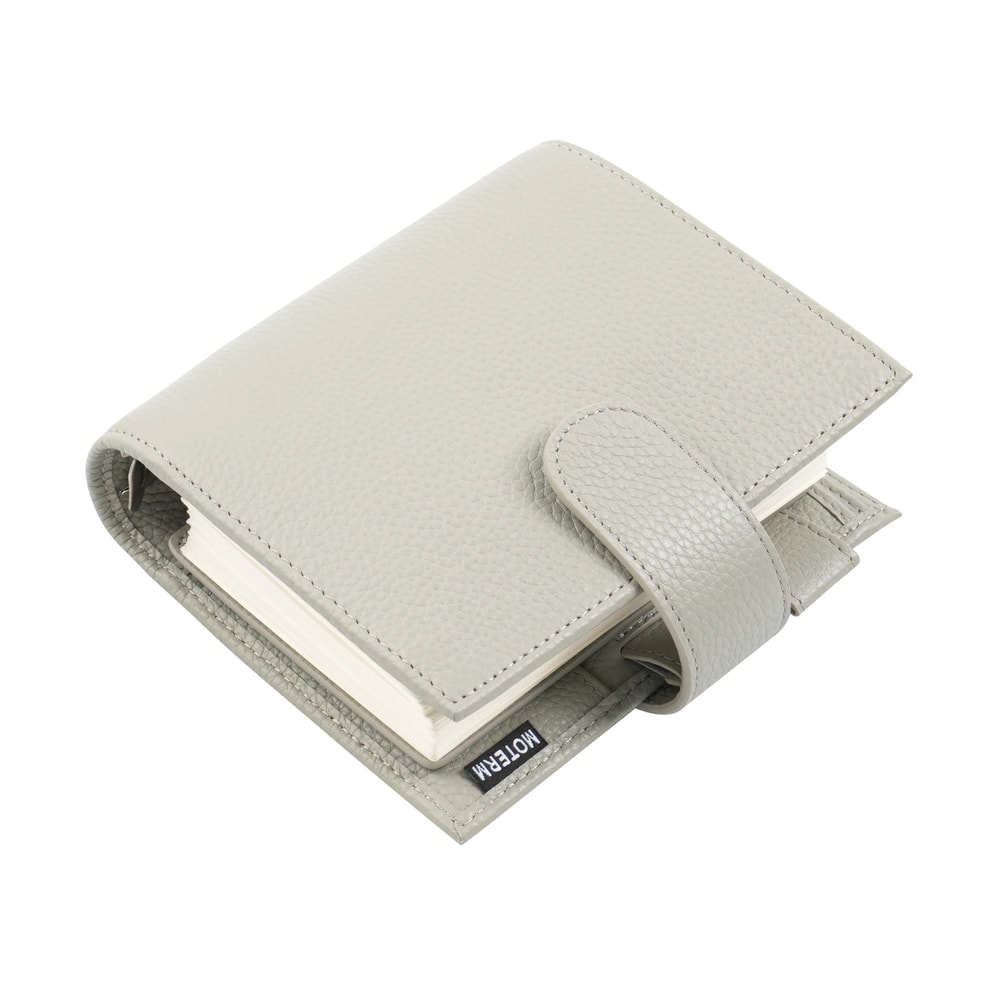 Moterm Luxe 20 Series Pocket Size Planner Pebbled Grain Leather A7 Organizer With 30mm Rings 21