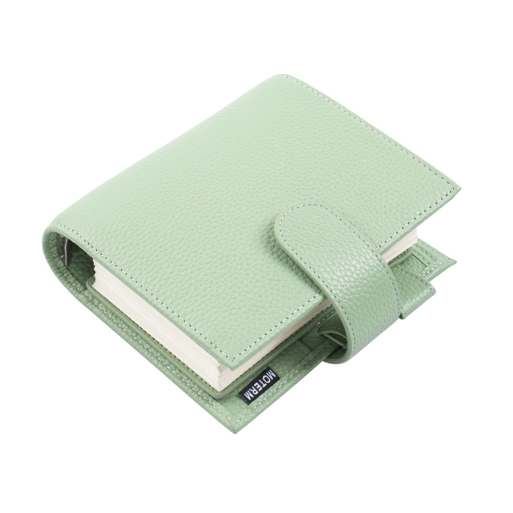 Moterm Luxe 20 Series Pocket Size Planner Pebbled Grain Leather A7 Organizer With 30mm Rings 22