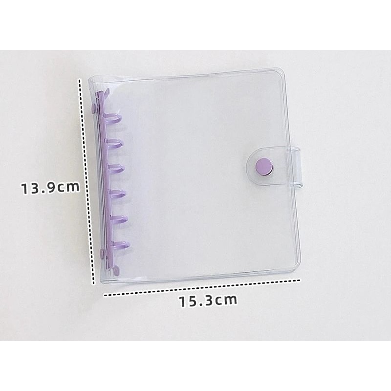 Wide A7 PVC LooseLeaf Binder DIY Document Storage Bag Photocard Collect Book Album 12