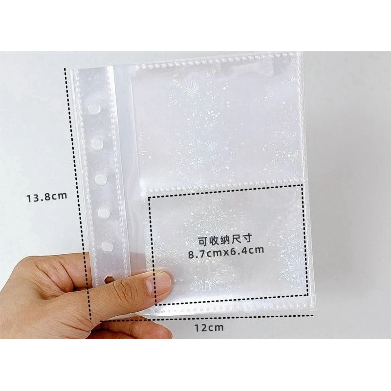 Wide A7 PVC LooseLeaf Binder DIY Document Storage Bag Photocard Collect Book Album 13