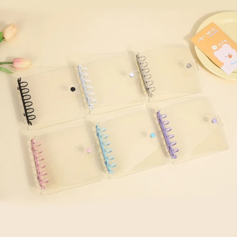 Wide A7 PVC LooseLeaf Binder DIY Document Storage Bag Photocard Collect Book Album 1