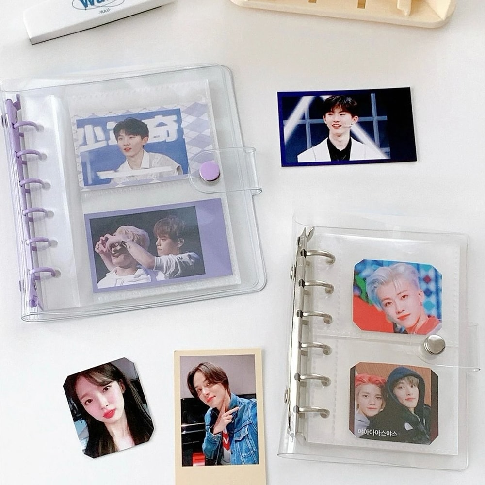 Wide A7 PVC LooseLeaf Binder DIY Document Storage Bag Photocard Collect Book Album 3