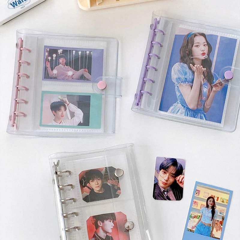 Wide A7 PVC LooseLeaf Binder DIY Document Storage Bag Photocard Collect Book Album 4