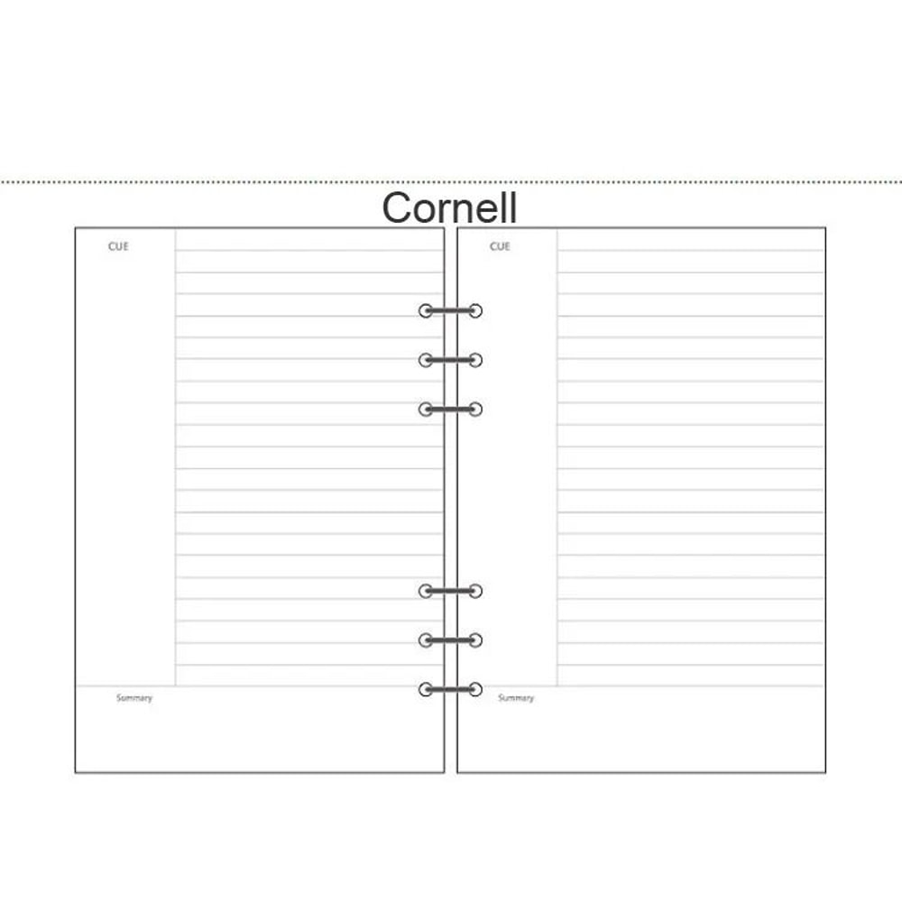 Premium Woodfree Printing Paper Refills A5A6A7 Spiral Filler Pages For Filofax Creative Office No 9