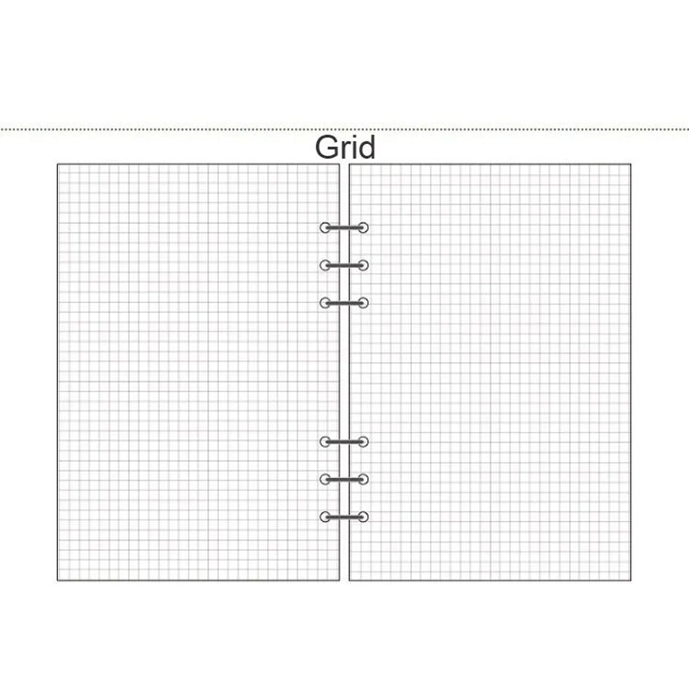 Premium Woodfree Printing Paper Refills A5A6A7 Spiral Filler Pages For Filofax Creative Office No 10